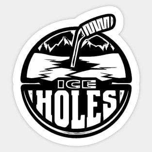 "Black Ice" Holes Sticker